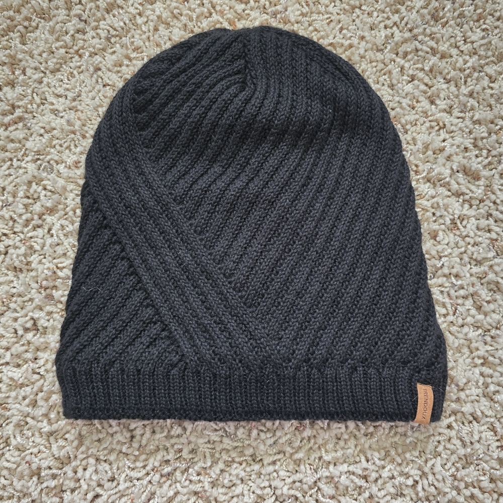 Unisex Black Trendoux Knit Beanie With Soft Lining